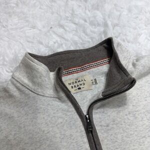 The Normal Brand 1/4 Zip Pullover Sweater Mens XLT Tall Light Gray Golf Comfy